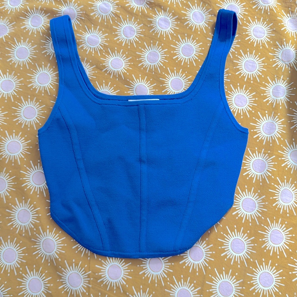 Babaton Cobalt Corset Tank Top